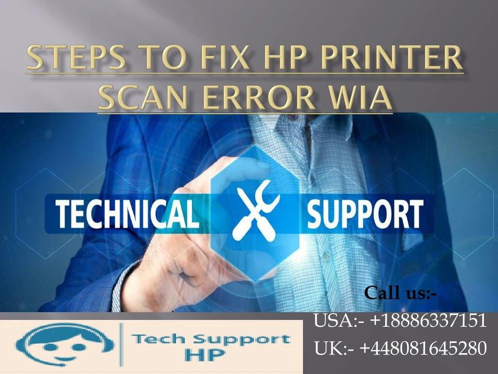 steps to fix hp printer scan error wia