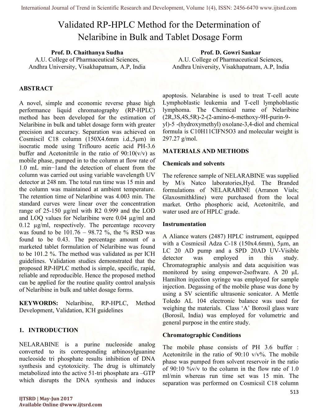 international journal of trend in scientific