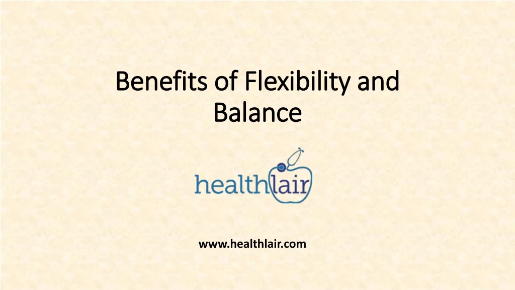 benefits of flexibility and balance