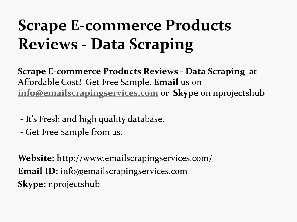 scrape e commerce products reviews data scraping