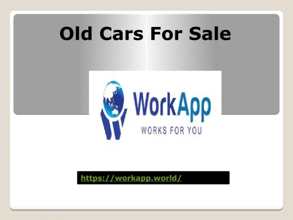 Old Cars For Sale