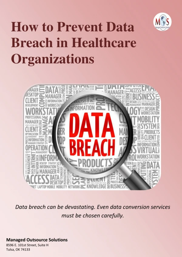 How to Prevent Data Breach In Healthcare Organizations