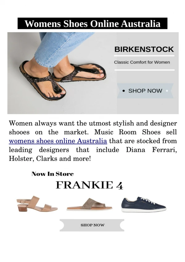 Womens Shoes Online Australia