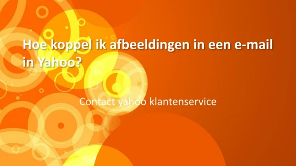 Hoe koppel ik afbeeldingen in een e-mail in Yahoo?