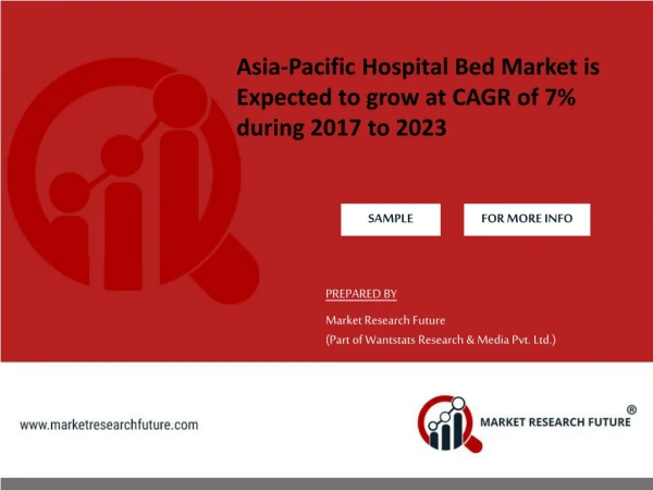 Asia-Pacific Hospital Bed Market is Expected to grow at CAGR of 7% during 2017 to 2023