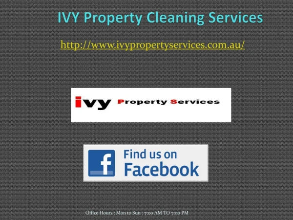 IVY Property Cleaning Services