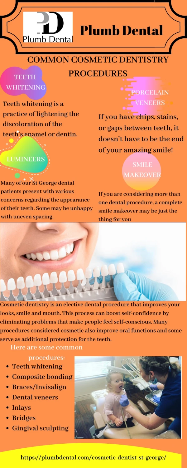 Common Cosmetic Dentistry Procedures in st. George