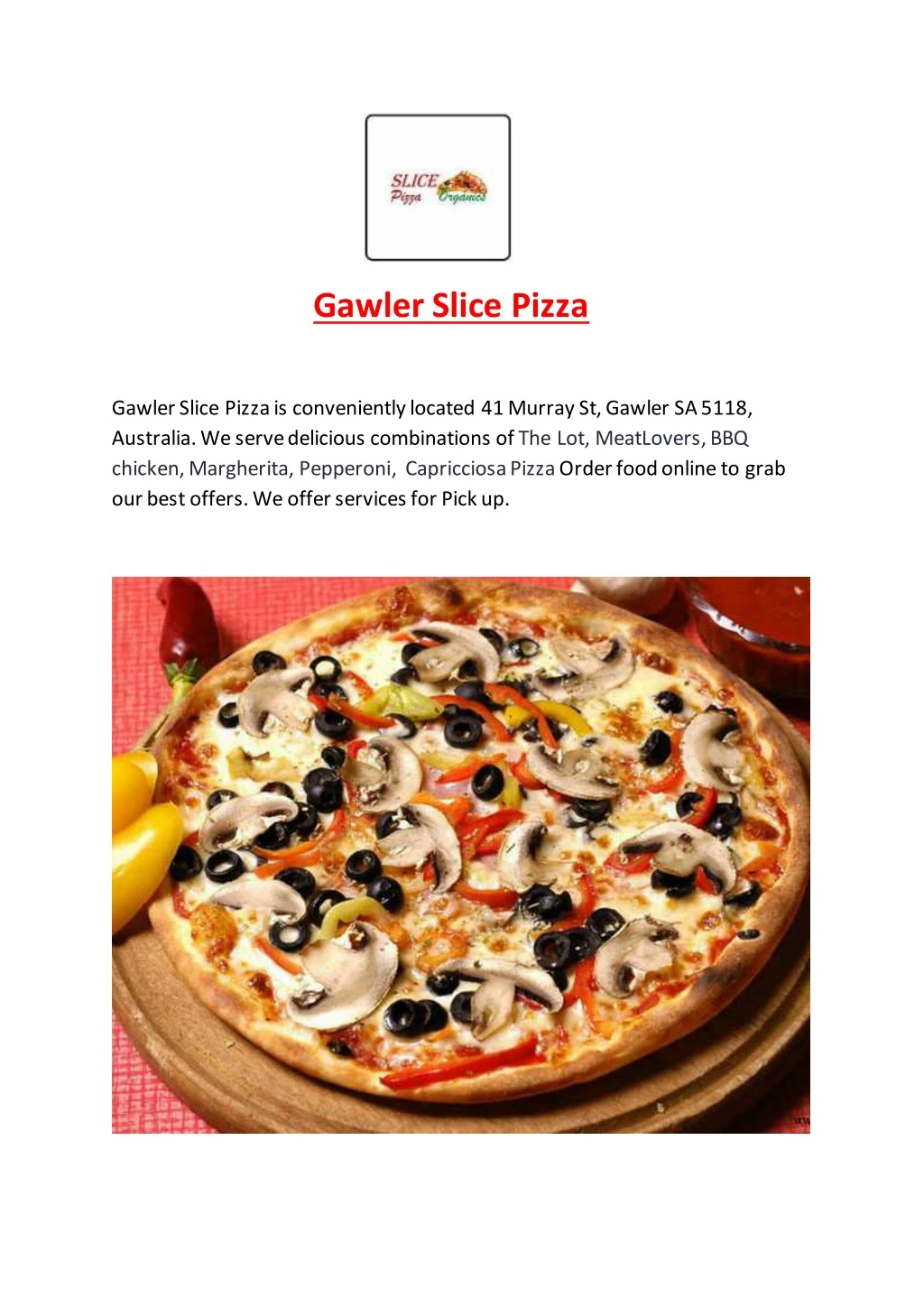 gawler slice pizza gawler slice pizza