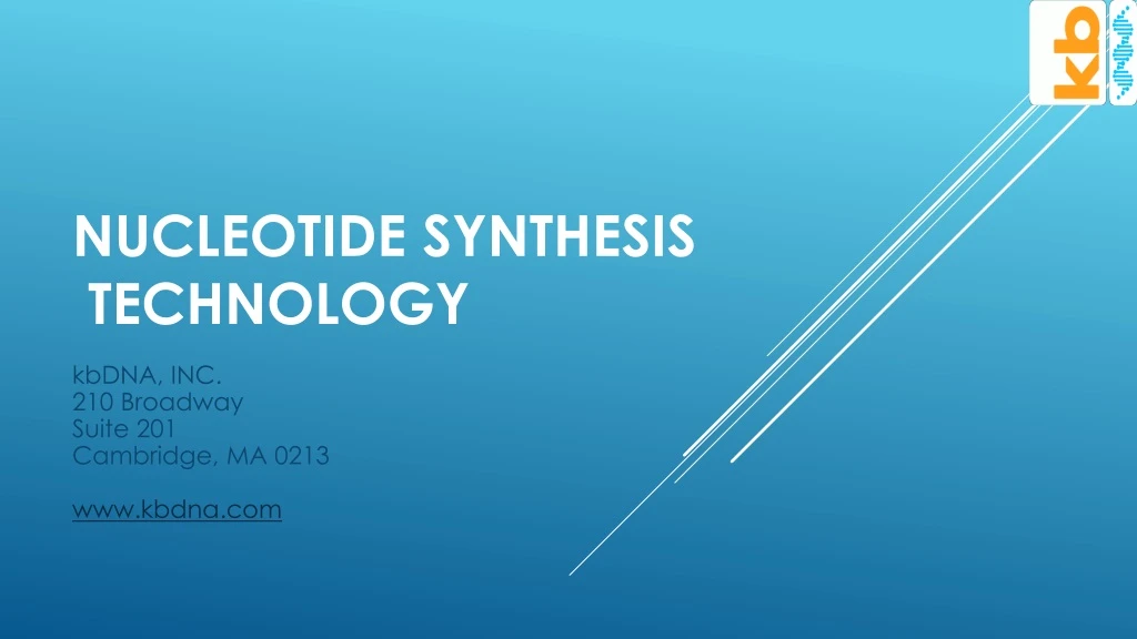 nucleotide synthesis technology