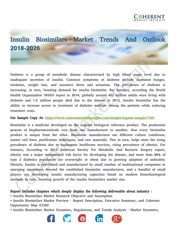 Insulin Biosimilars Market Trends And Outlook 2018-2026