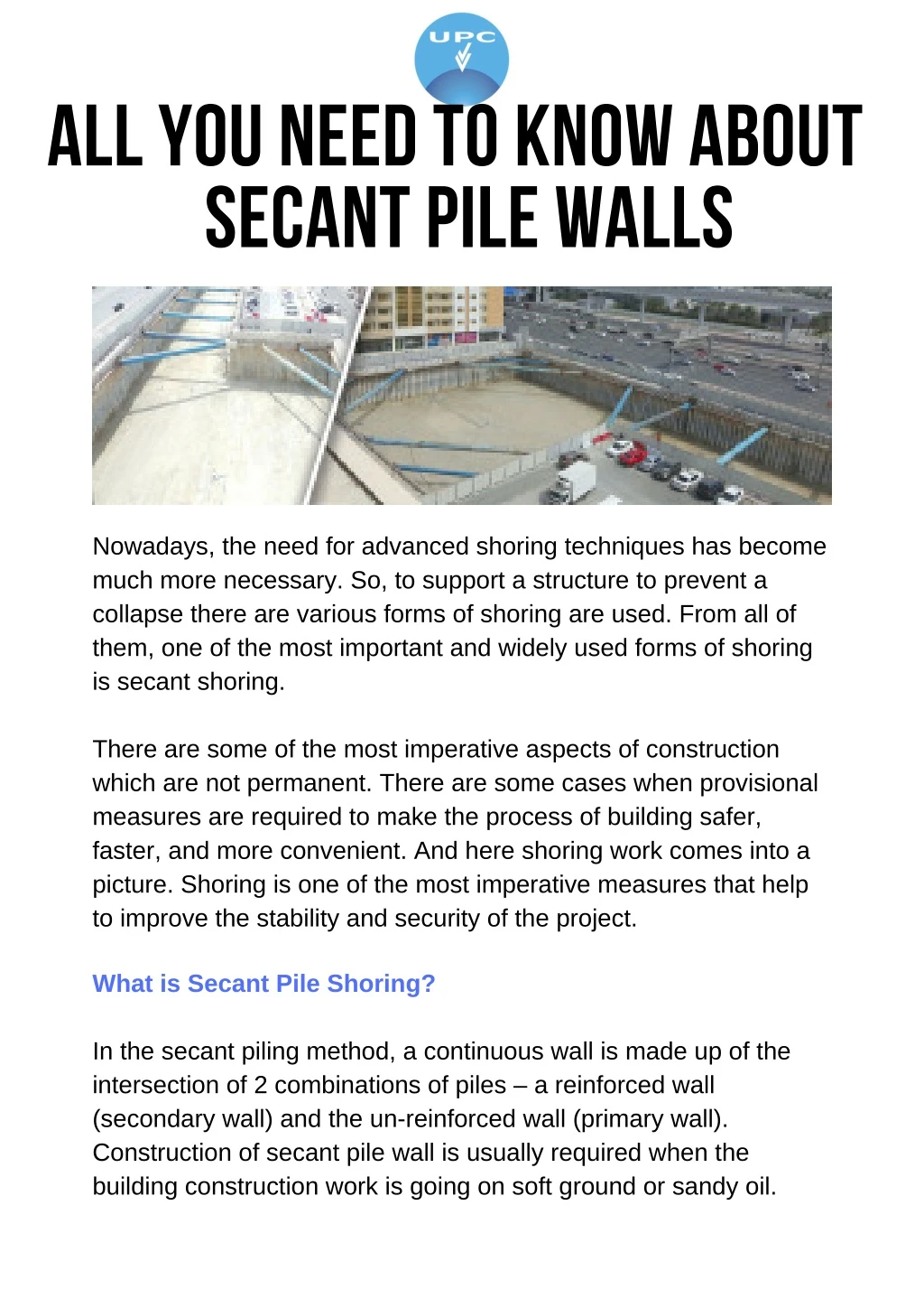 all you need to know about secant pile walls