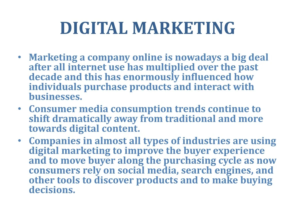 digital marketing