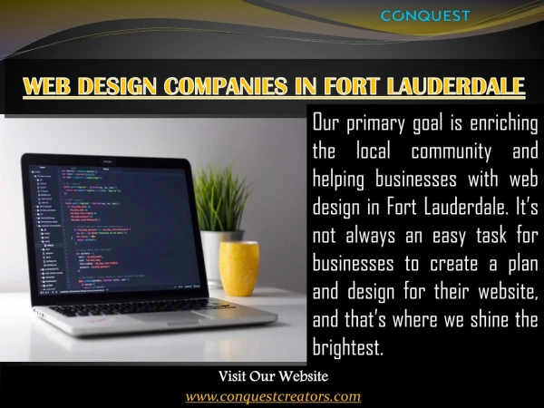 Web Design Fort Lauderdale FL