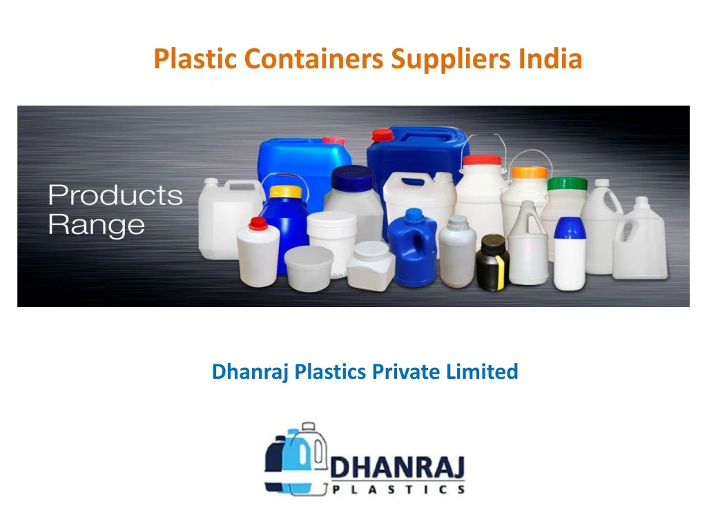 plastic containers suppliers india
