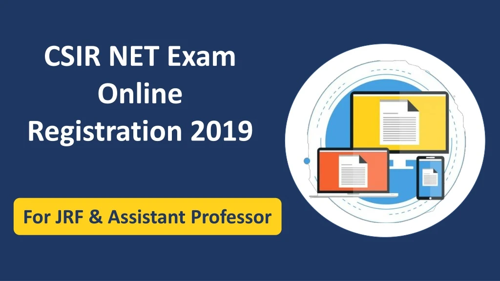 csir net exam online registration 2019