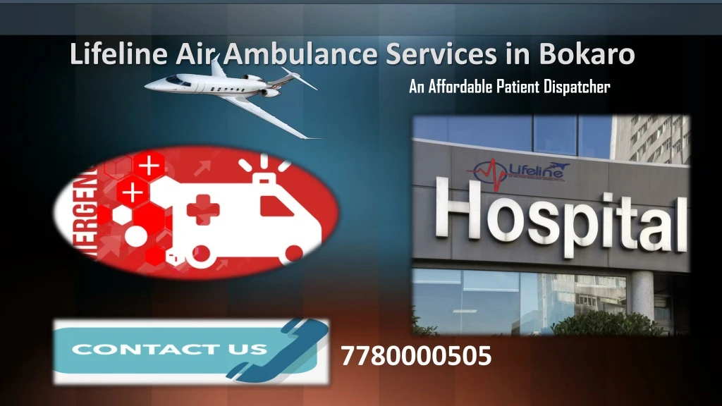 lifeline air ambulance services in bokaro