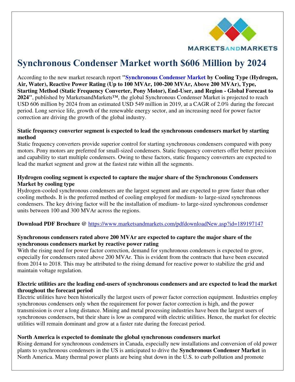 synchronous condenser market worth 606 million