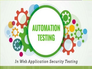 Automation Testing - slide 1