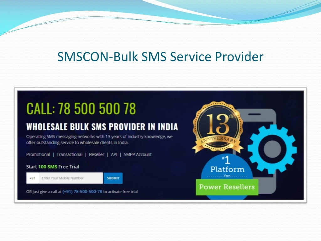 smscon bulk sms service provider