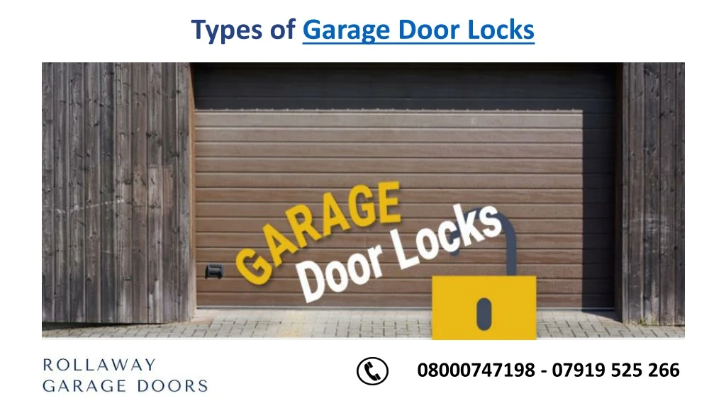 types of garage door locks