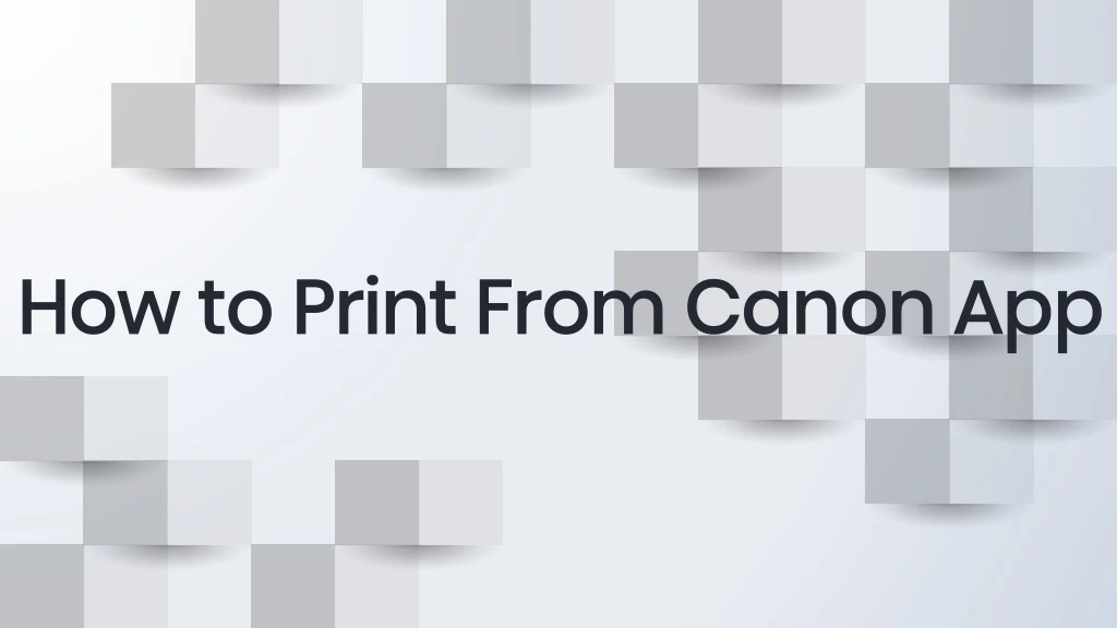how to print from canon app