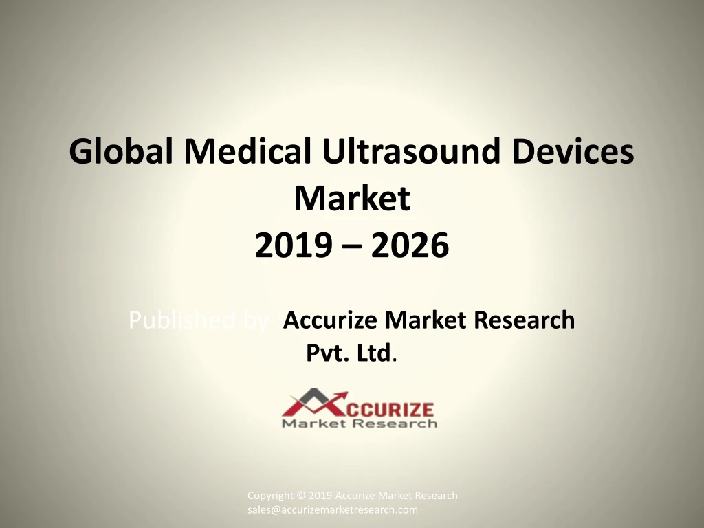 global medical ultrasound devices market 2019 2026