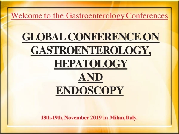 Gastro Conference 2019 || Surgery