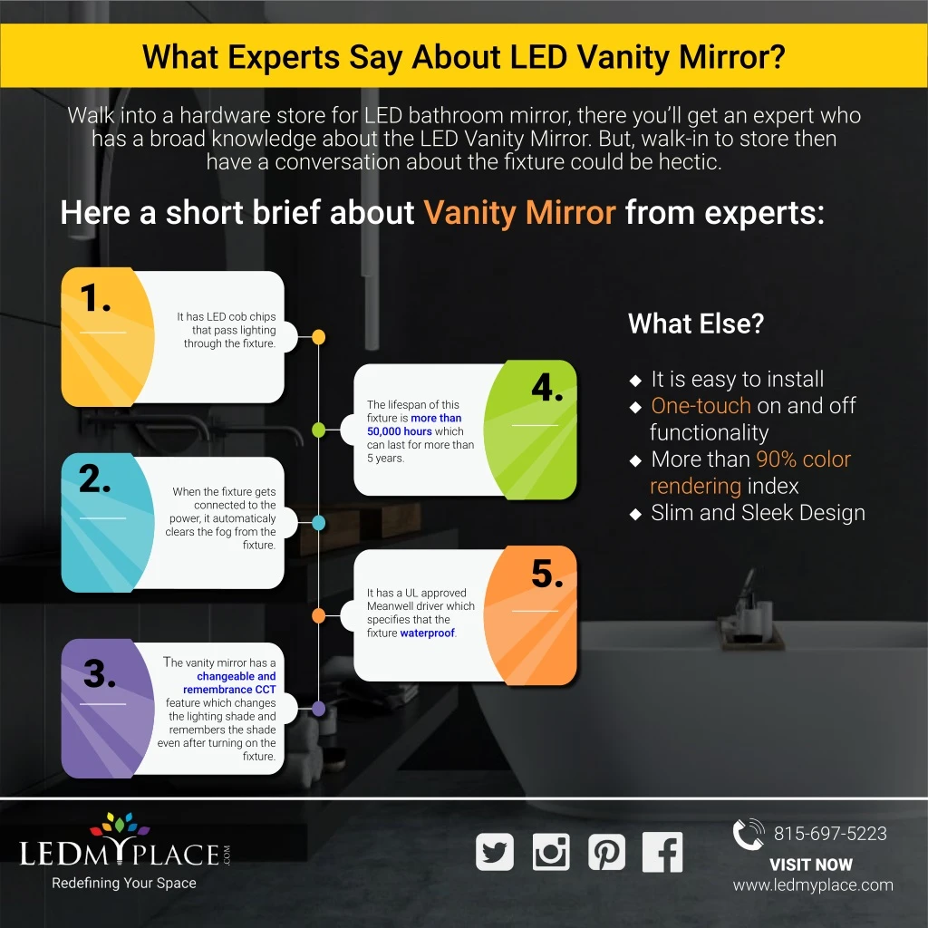what experts say about led vanity mirror