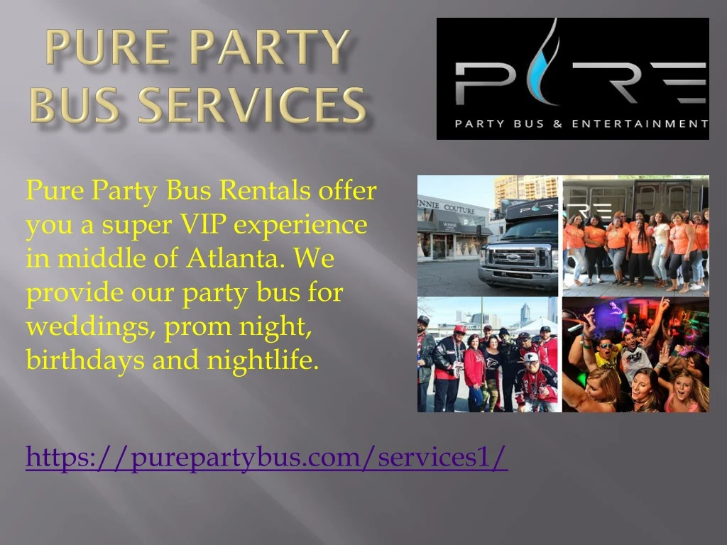 pure party bus services