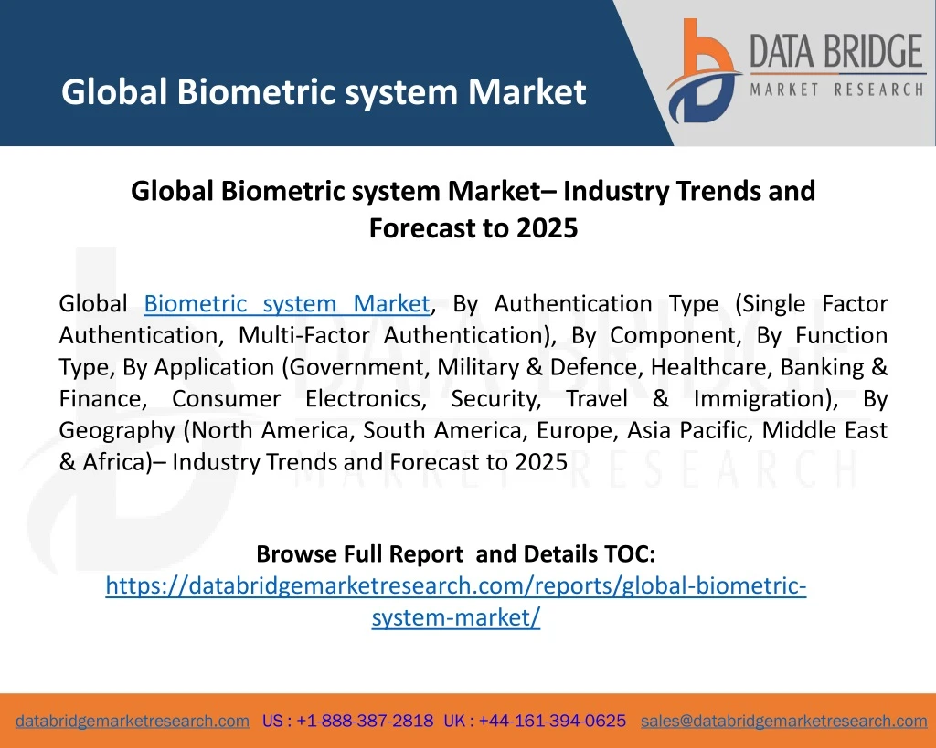 global biometric system market