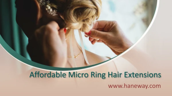 Shop for Affordable Micro Ring Hair Extensions - www.haneway.com