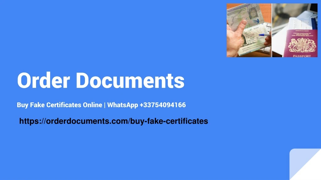 order documents