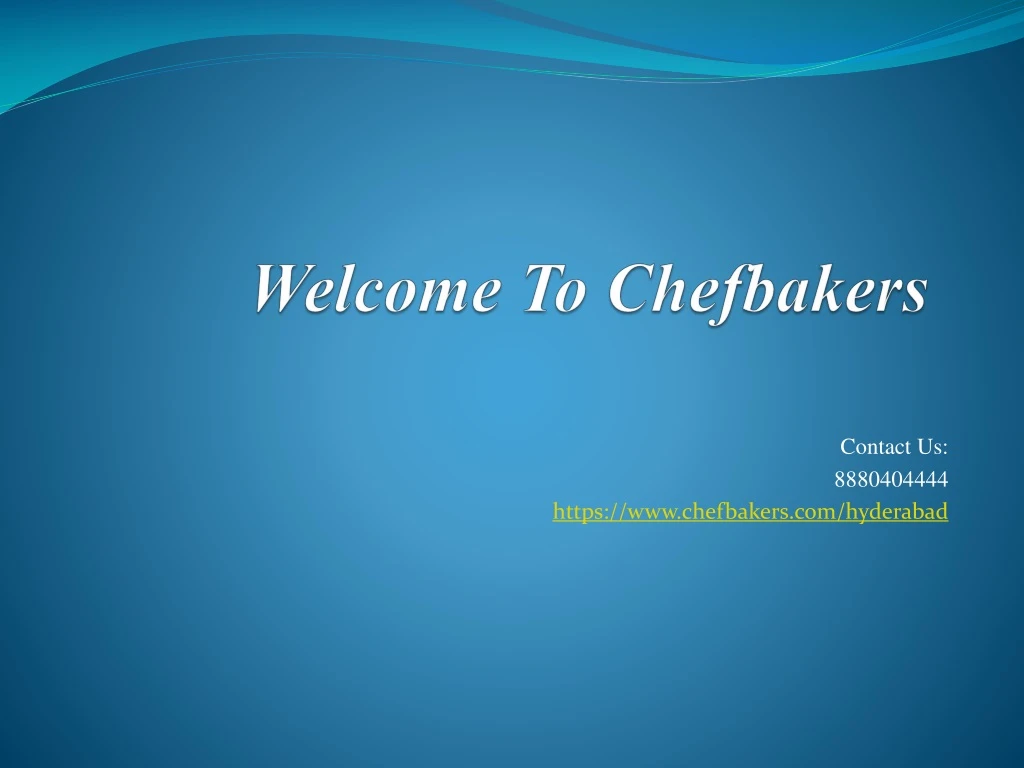welcome to chefbakers