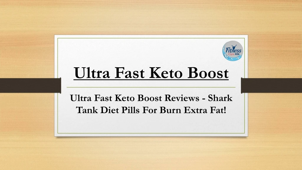 ultra fast keto boost