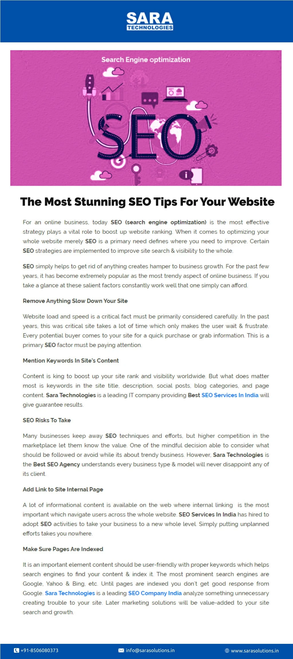 the most stunning seo tips for your website
