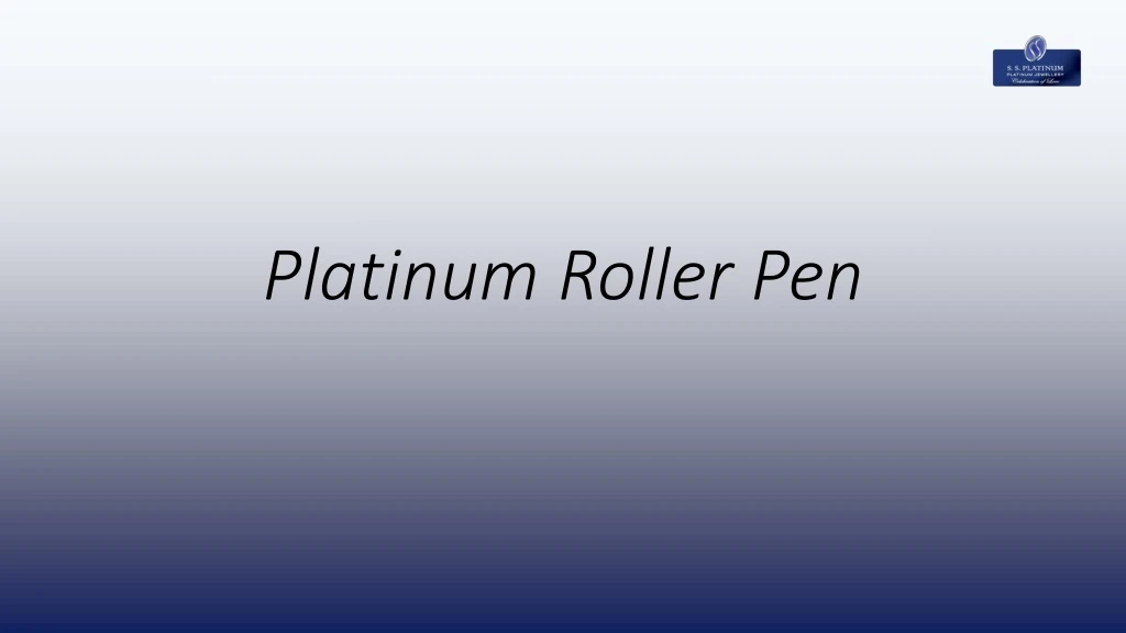 platinum roller pen
