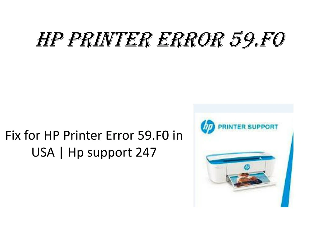 hp printer error 59 f0