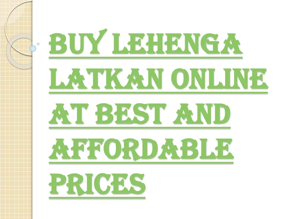 buy lehenga latkan online at best and affordable prices