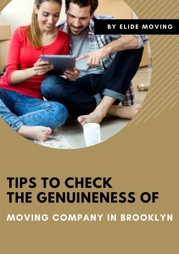 Tips to Check the Genuineness of Moving Company in Brooklyn