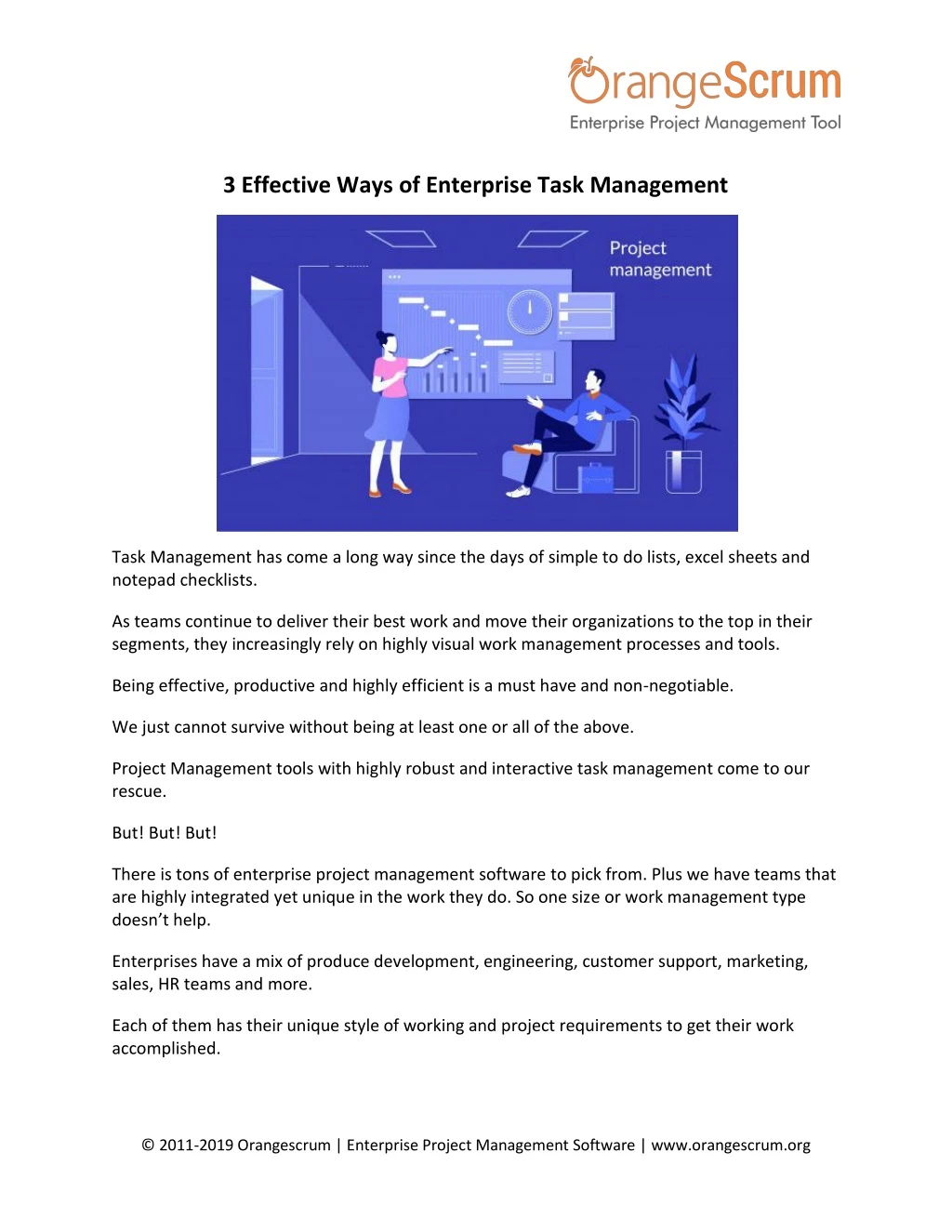 3 effective ways of enterprise task management