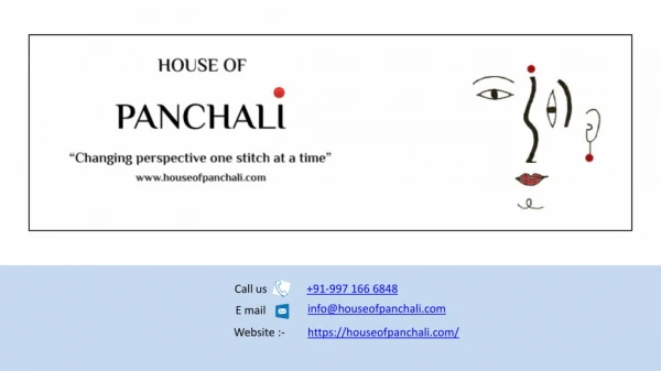 Why houseofpanchali.com is a good choice for women to buy clothes?
