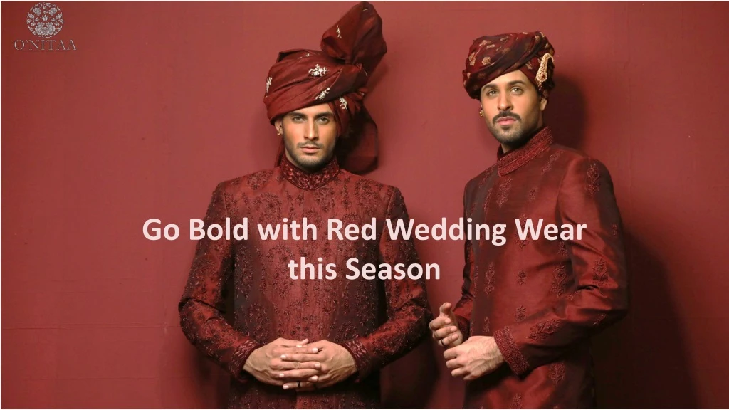 go bold with red wedding wear this season