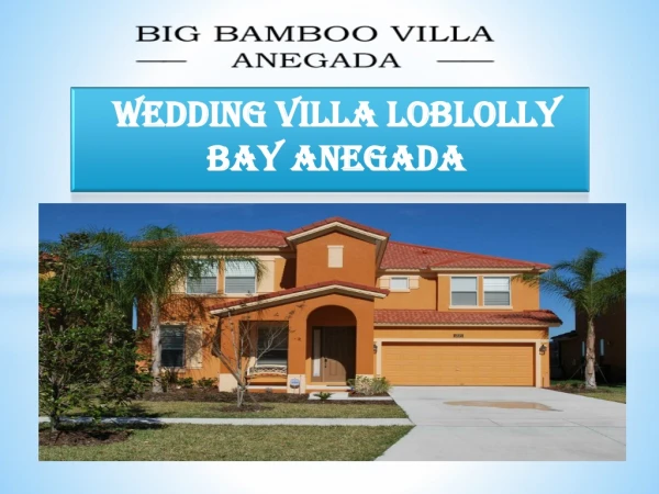 Wedding Villa Loblolly Bay Anegada