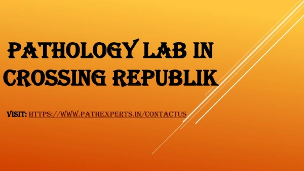 pathology lab in crossing republik