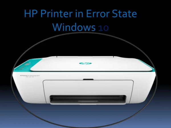 Fix HP Printer in Error State for Windows 10