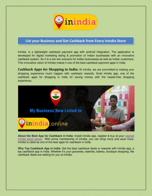 inIndiaonline- instant approval business listing site in India