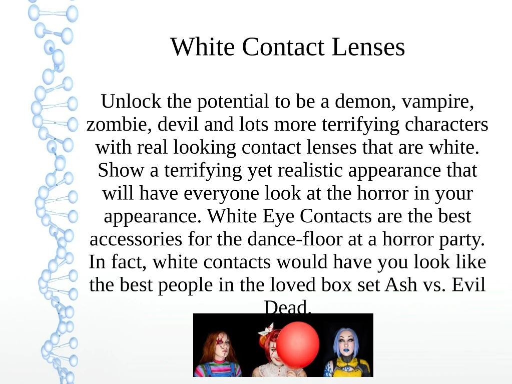 white contact lenses