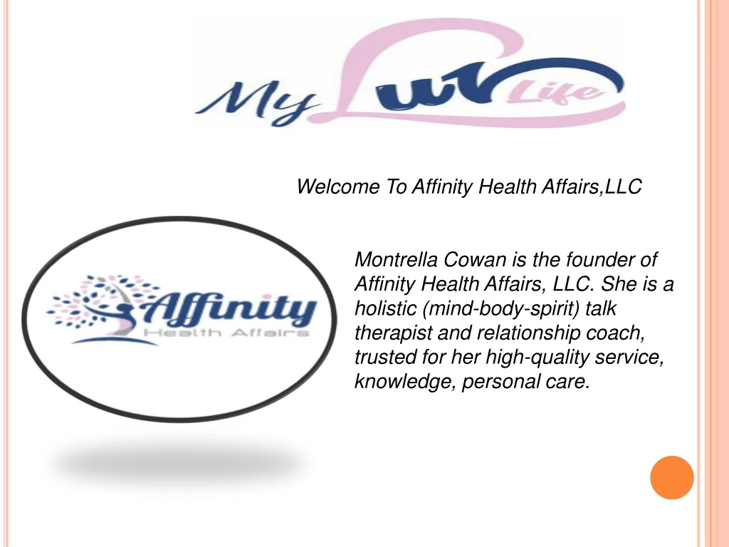 welcome to affinity health affairs llc