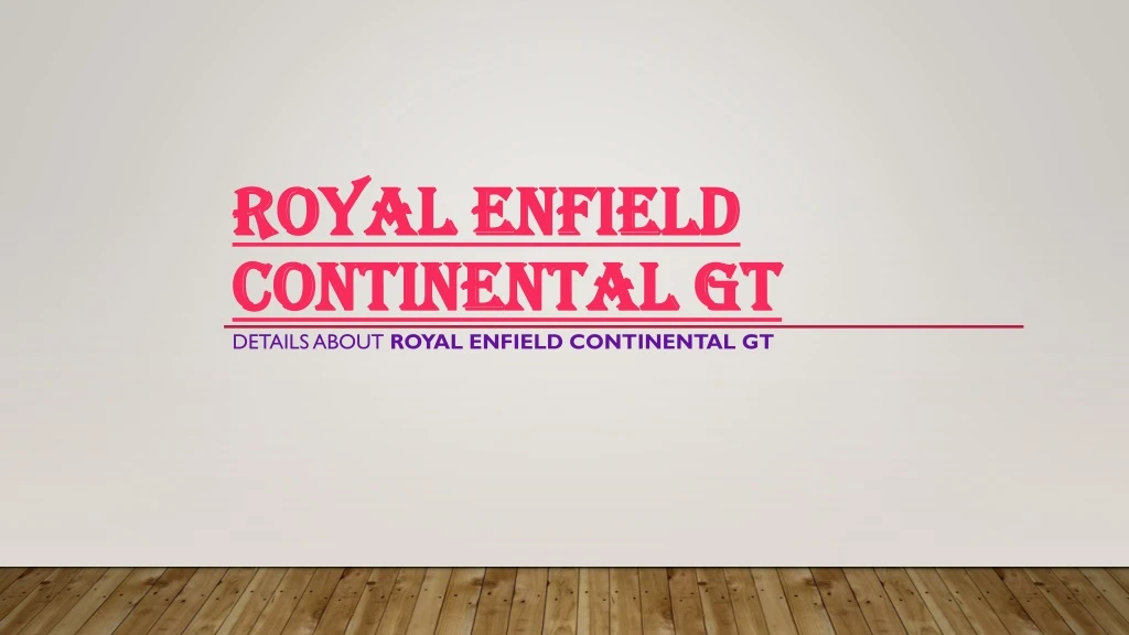royal enfield royal enfield continental