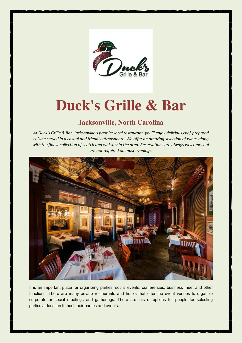 duck s grille bar
